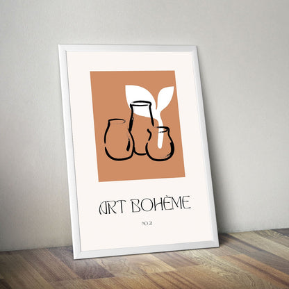 Wes Co Gallery Poster Art Boheme Ceramic Vases 11 x 17" Home Goods - Nordic Border or edge to edge Art Print