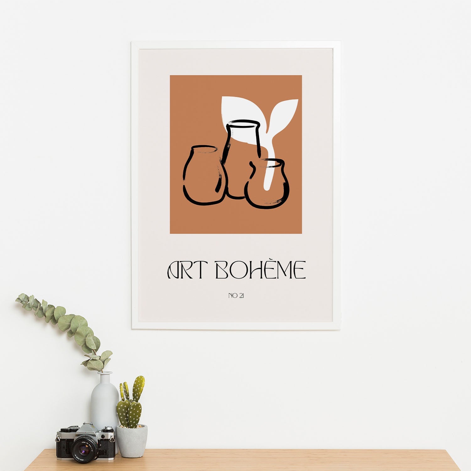 Wes Co Gallery Poster Art Boheme Ceramic Vases 11 x 17" Home Goods - Nordic Border or edge to edge Art Print