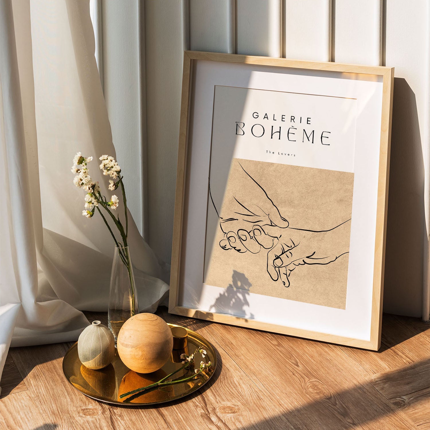 Wes Co Gallery Poster Galerie Bohème Lovers 5 x 7" Home Goods - Nordic Border or edge to edge Art Print