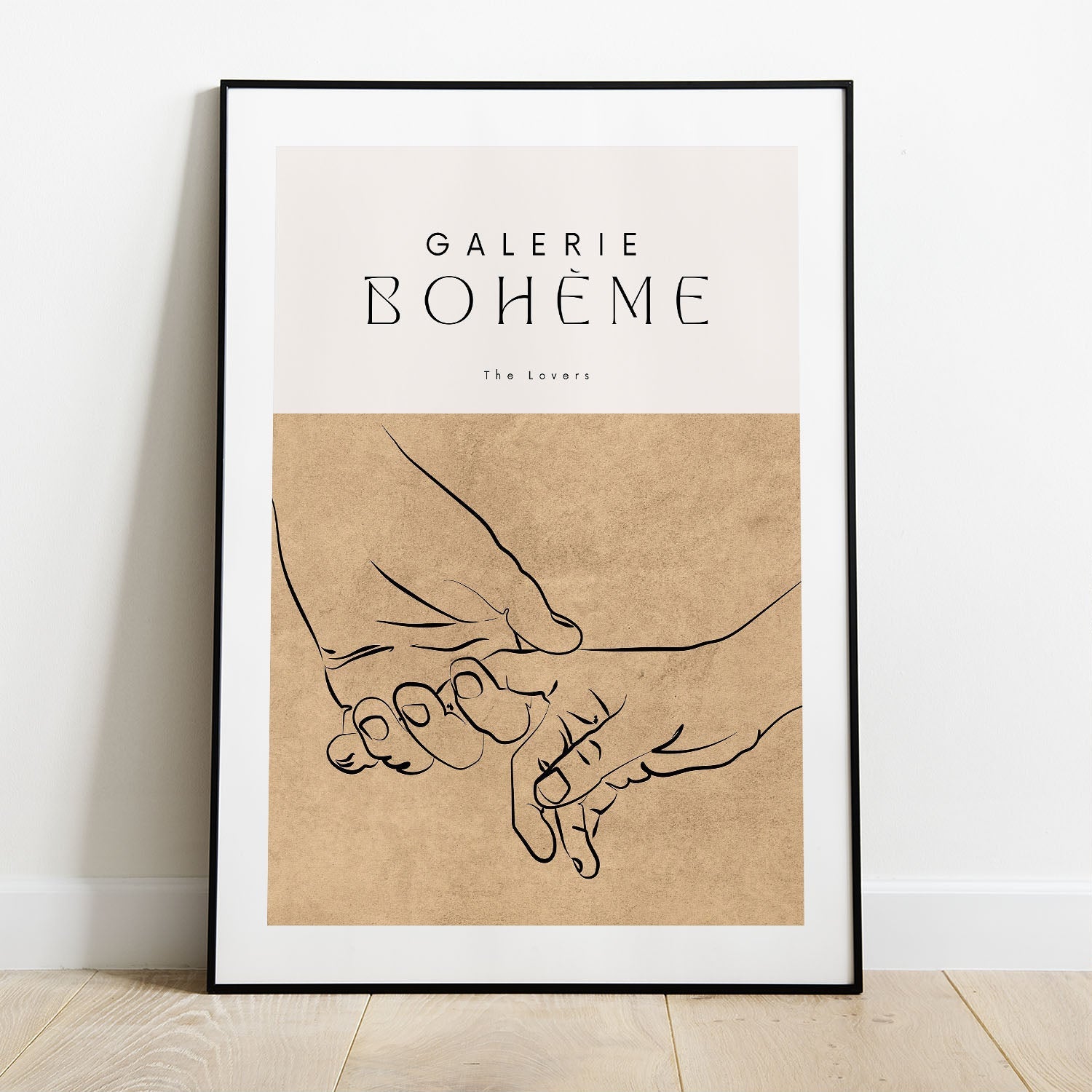 Wes Co Gallery Poster Galerie Bohème Lovers 5 x 7" Home Goods - Nordic Border or edge to edge Art Print