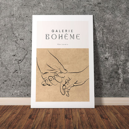 Wes Co Gallery Poster Galerie Bohème Lovers 8 x 10" Home Goods - Nordic Border or edge to edge Art Print