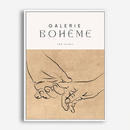 Wes Co Gallery Poster Galerie Bohème Lovers 8 x 10" Home Goods - Nordic Border or edge to edge Art Print