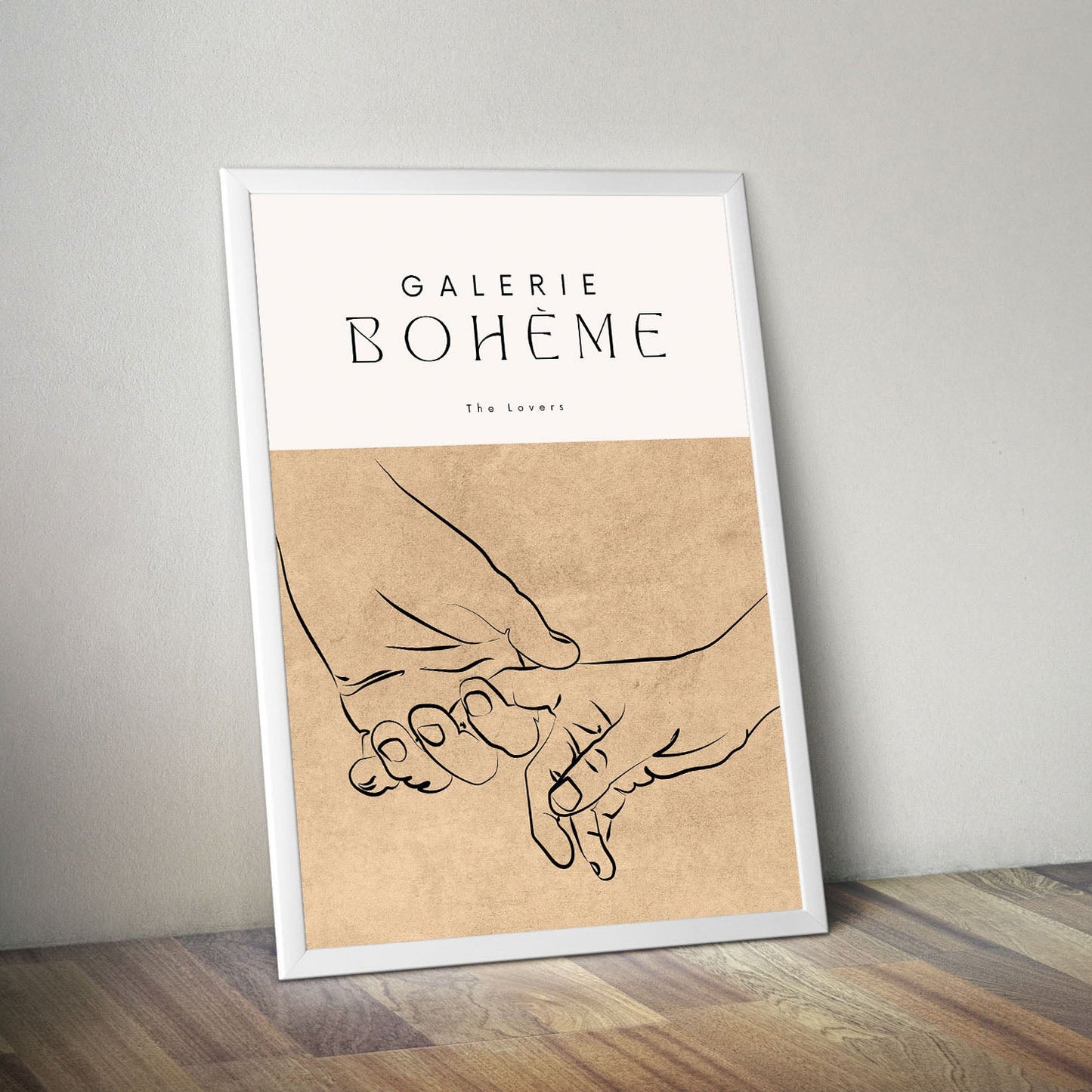 Wes Co Gallery Poster Galerie Bohème Lovers 11 x 17" Home Goods - Nordic Border or edge to edge Art Print