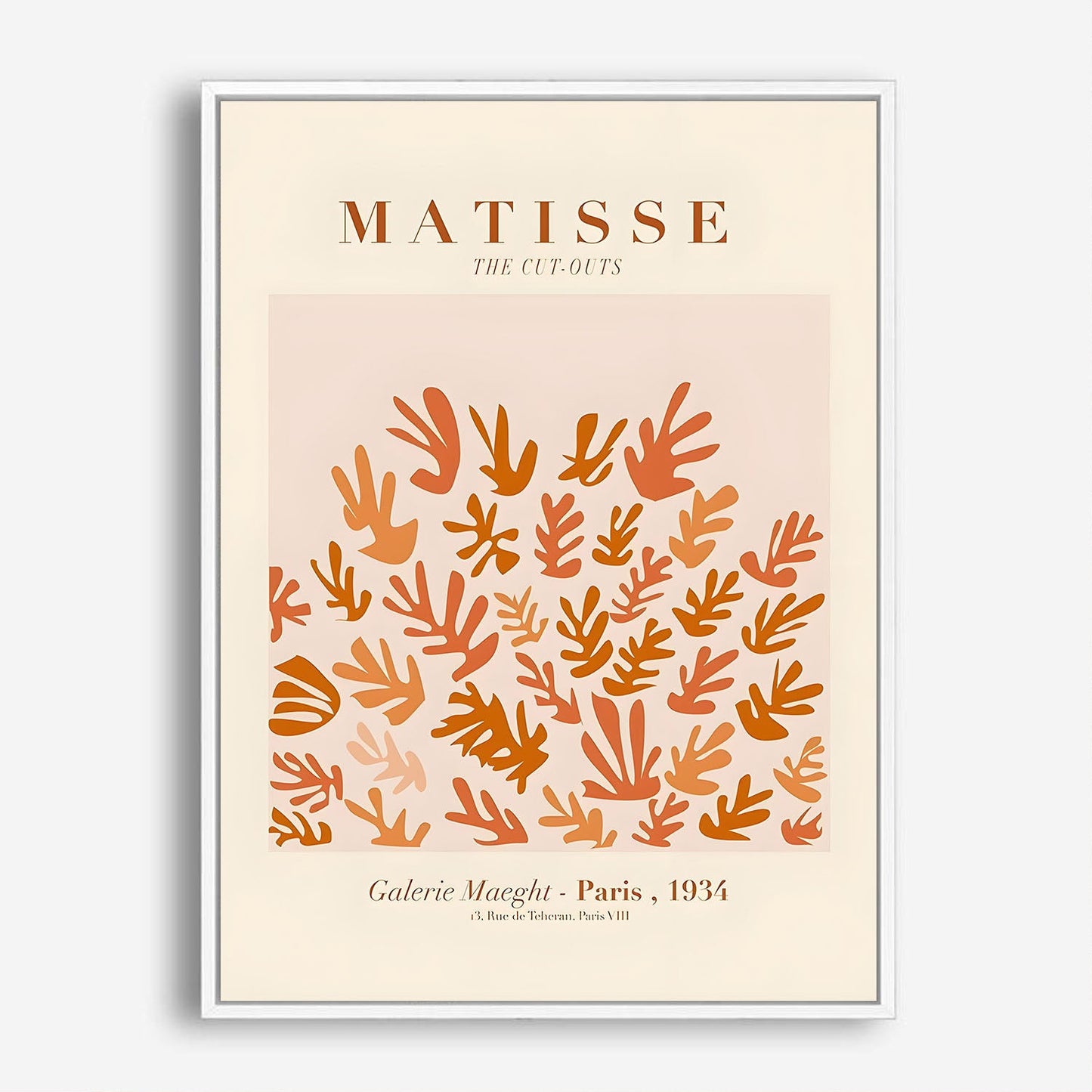 Wes Co Gallery Poster Matisse Botanical Cutouts 8 x 10" Home Goods - Nordic Border or edge to edge Art Print