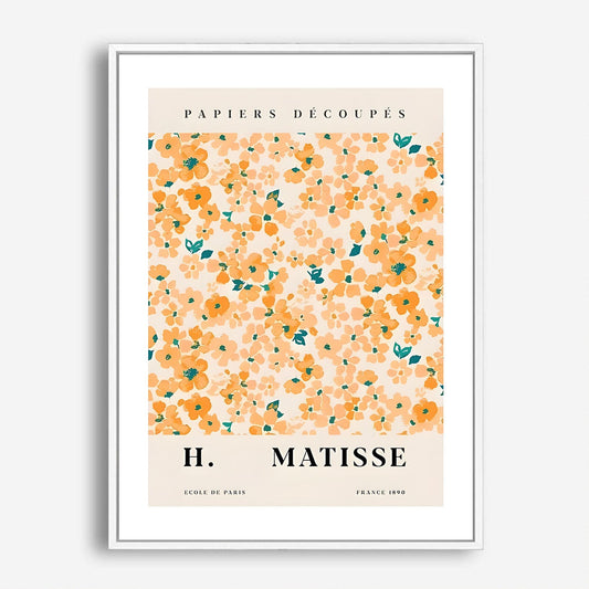 Wes Co Gallery Poster Matisse Floral Cutouts 5 x 7" Home Goods - Nordic Border or edge to edge Art Print