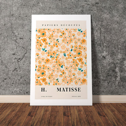 Wes Co Gallery Poster Matisse Floral Cutouts 8 x 10" Home Goods - Nordic Border or edge to edge Art Print