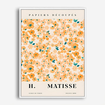 Wes Co Gallery Poster Matisse Floral Cutouts 8 x 10" Home Goods - Nordic Border or edge to edge Art Print