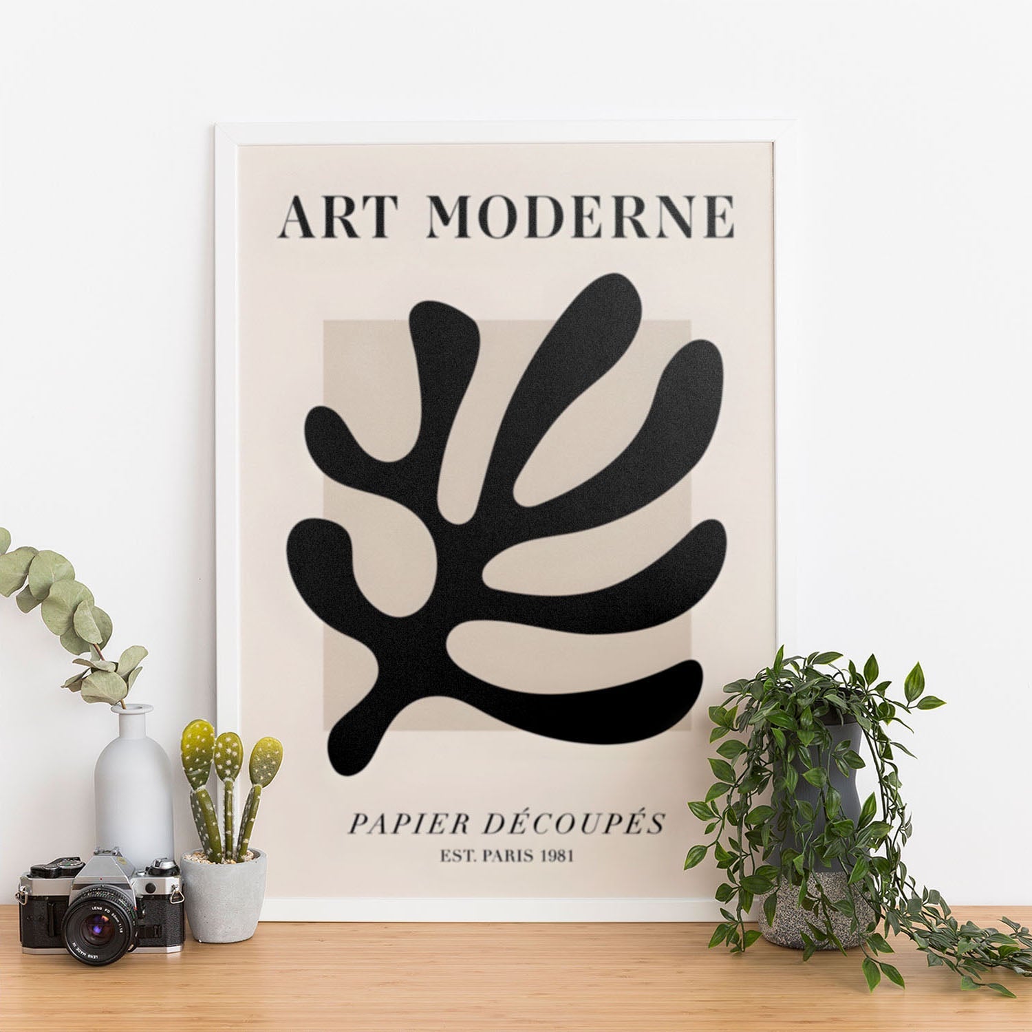 Wes Co Gallery Poster Modern Cut out Shapes 11 x 17" Home Goods - Nordic Border or edge to edge Art Print