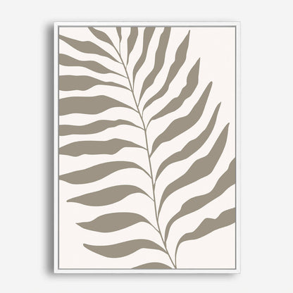 Wes Co Gallery Poster Minimalist Palm Leaf Silhouette 8 x 10" Home Goods - Nordic Border or edge to edge Art Print