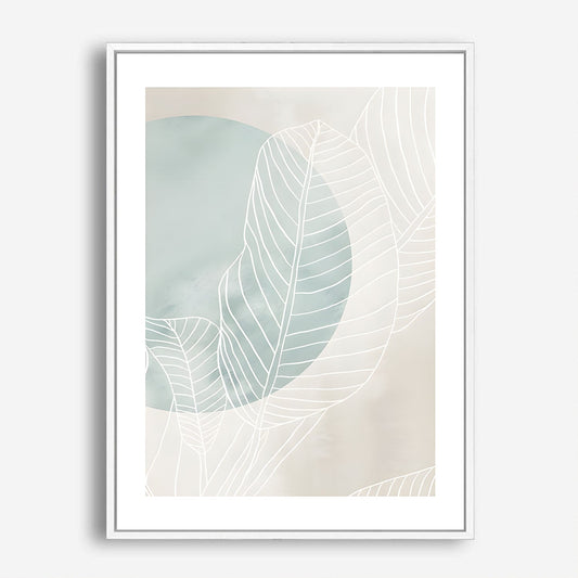 Wes Co Gallery Poster Classic Nordic Leaves 5 x 7" Home Goods - Nordic Border or edge to edge Art Print