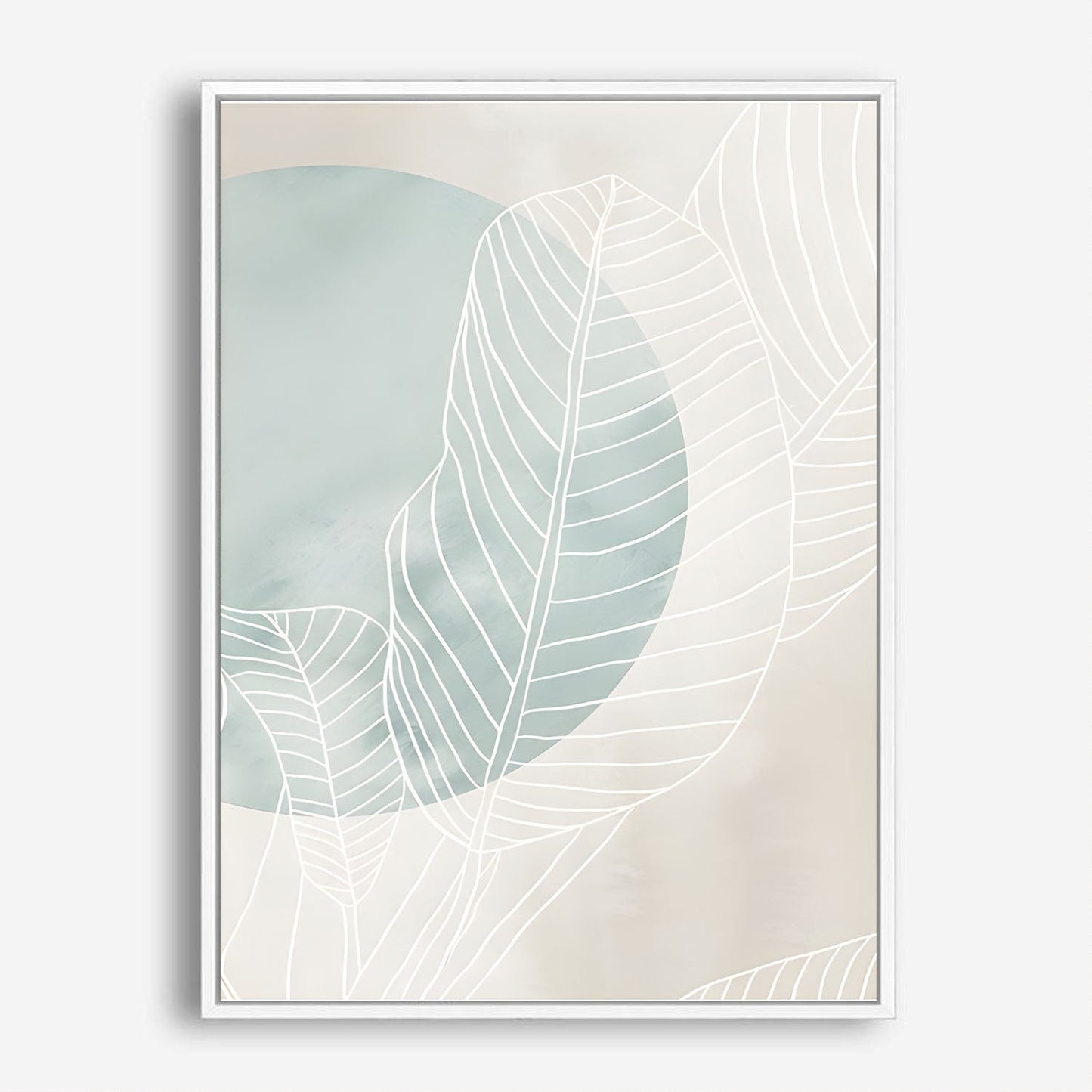 Wes Co Gallery Poster Classic Nordic Leaves 8 x 10" Home Goods - Nordic Border or edge to edge Art Print