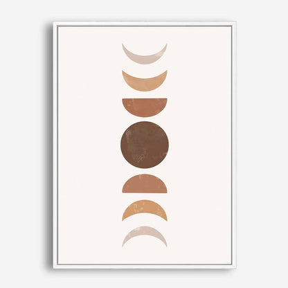 Wes Co Gallery Poster Nordic Moon Phases 8 x 10" Home Goods - Nordic Border or edge to edge Art Print