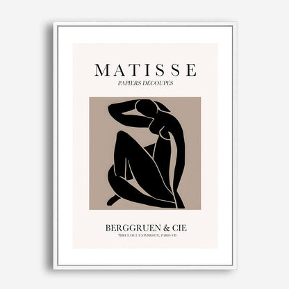 Wes Co Gallery Poster Matisse Inspired Nordic Silhouette 5 x 7" Home Goods - Nordic Border or edge to edge Art Print