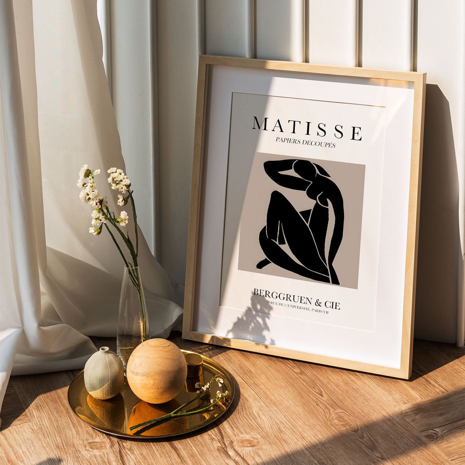 Wes Co Gallery Poster Matisse Inspired Nordic Silhouette 5 x 7" Home Goods - Nordic Border or edge to edge Art Print