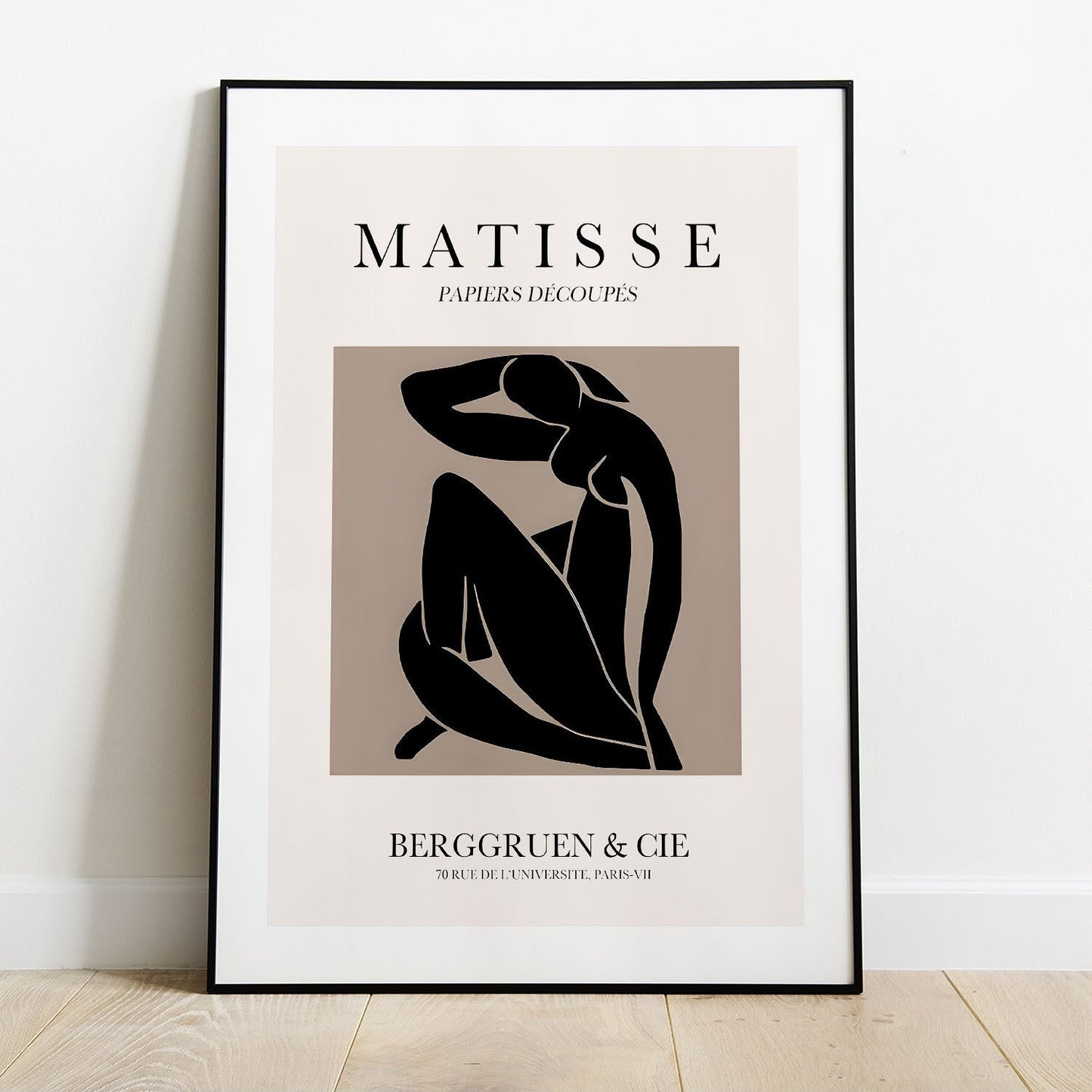 Wes Co Gallery Poster Matisse Inspired Nordic Silhouette 5 x 7" Home Goods - Nordic Border or edge to edge Art Print