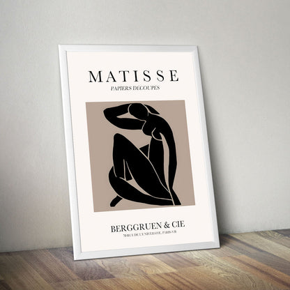 Wes Co Gallery Poster Matisse Inspired Nordic Silhouette 11 x 17" Home Goods - Nordic Border or edge to edge Art Print