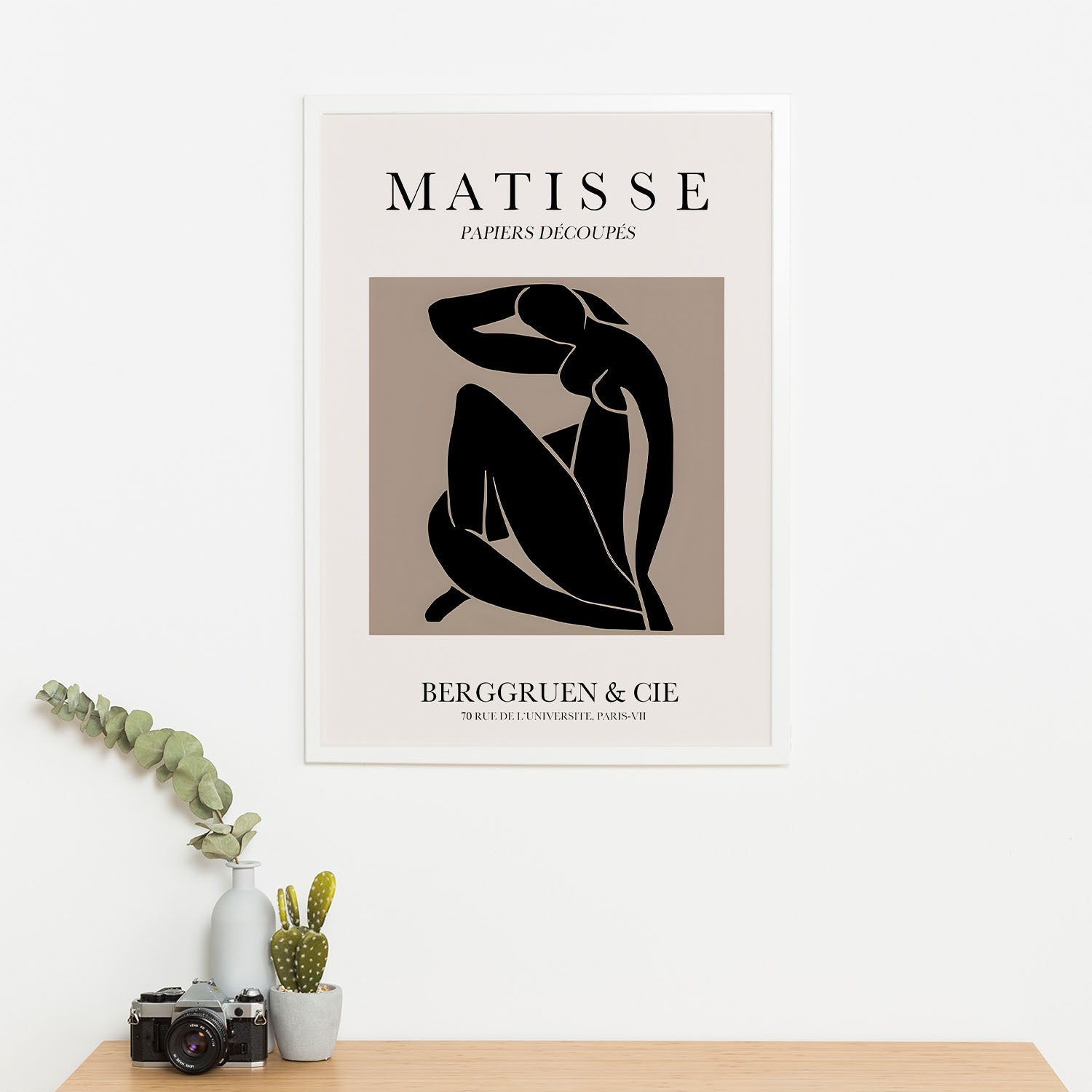 Wes Co Gallery Poster Matisse Inspired Nordic Silhouette 11 x 17" Home Goods - Nordic Border or edge to edge Art Print