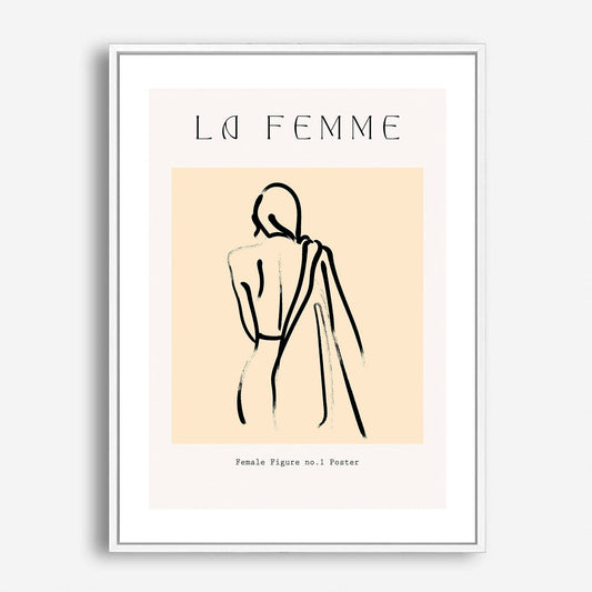 Wes Co Gallery Poster Abstract La Femme 5 x 7" Home Goods - Nordic Border or edge to edge Art Print