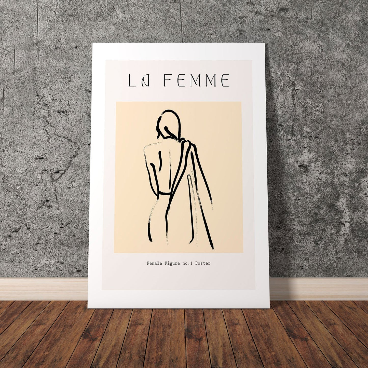 Wes Co Gallery Poster Abstract La Femme 8 x 10" Home Goods - Nordic Border or edge to edge Art Print