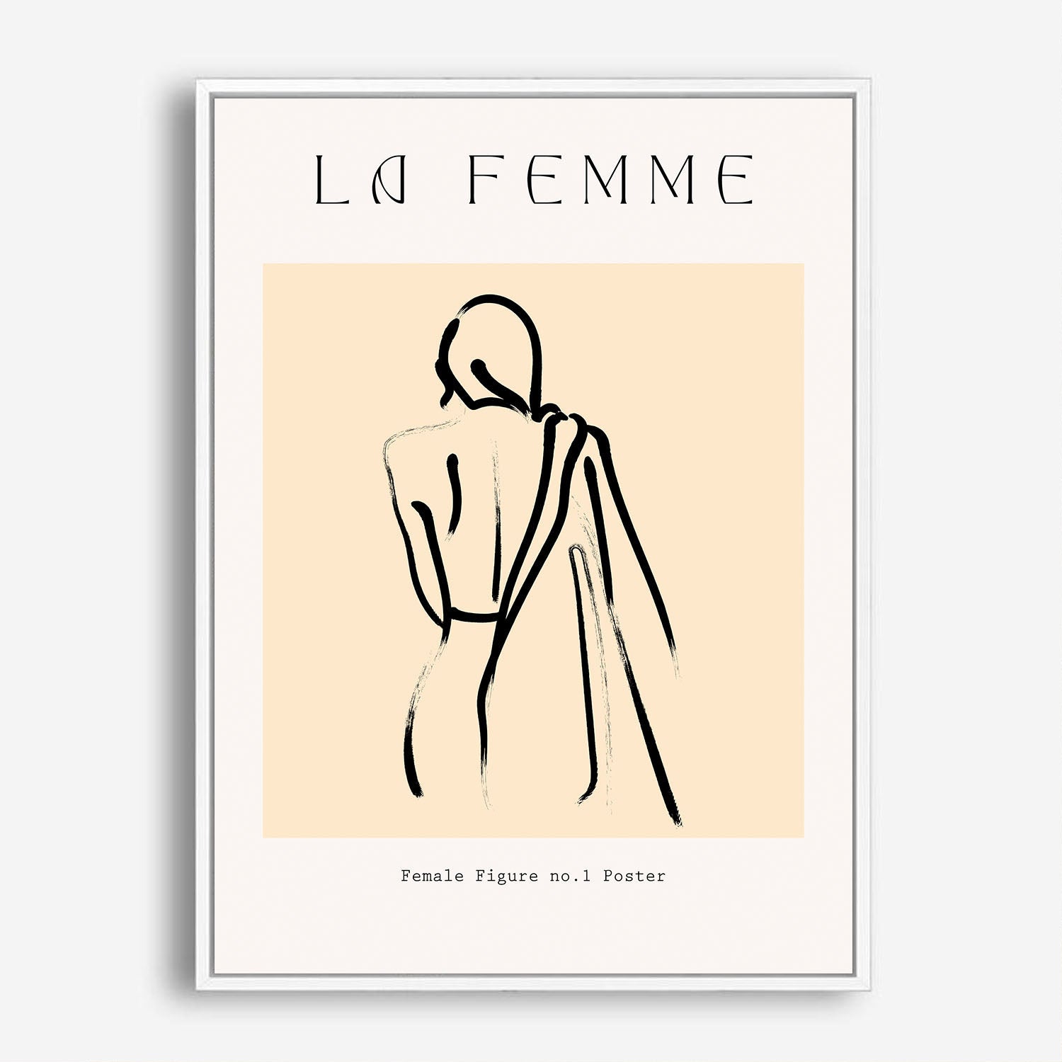 Wes Co Gallery Poster Abstract La Femme 8 x 10" Home Goods - Nordic Border or edge to edge Art Print