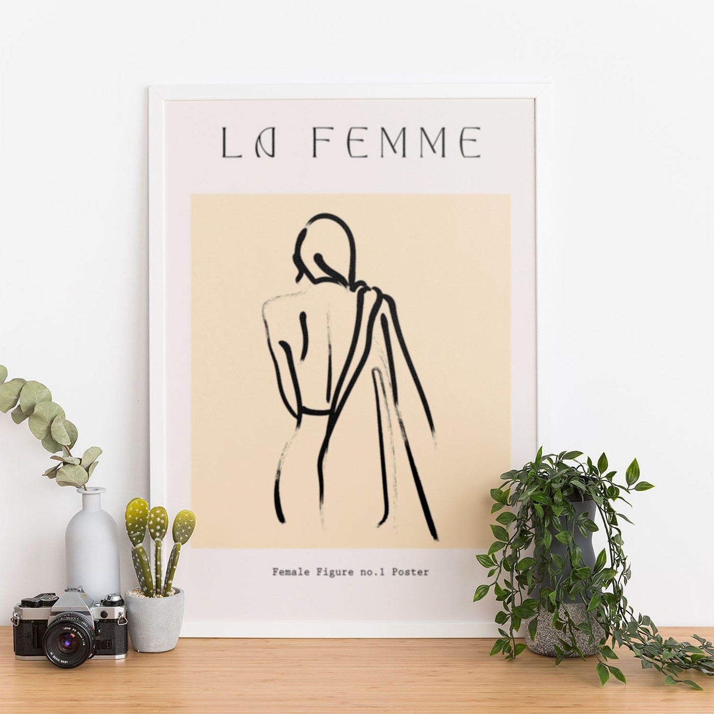 Wes Co Gallery Poster Abstract La Femme 11 x 17" Home Goods - Nordic Border or edge to edge Art Print