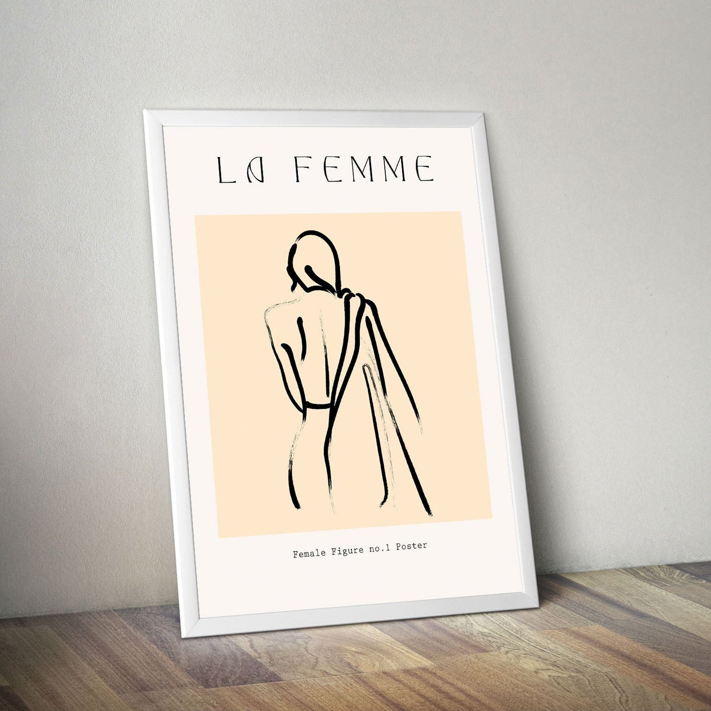 Wes Co Gallery Poster Abstract La Femme 11 x 17" Home Goods - Nordic Border or edge to edge Art Print