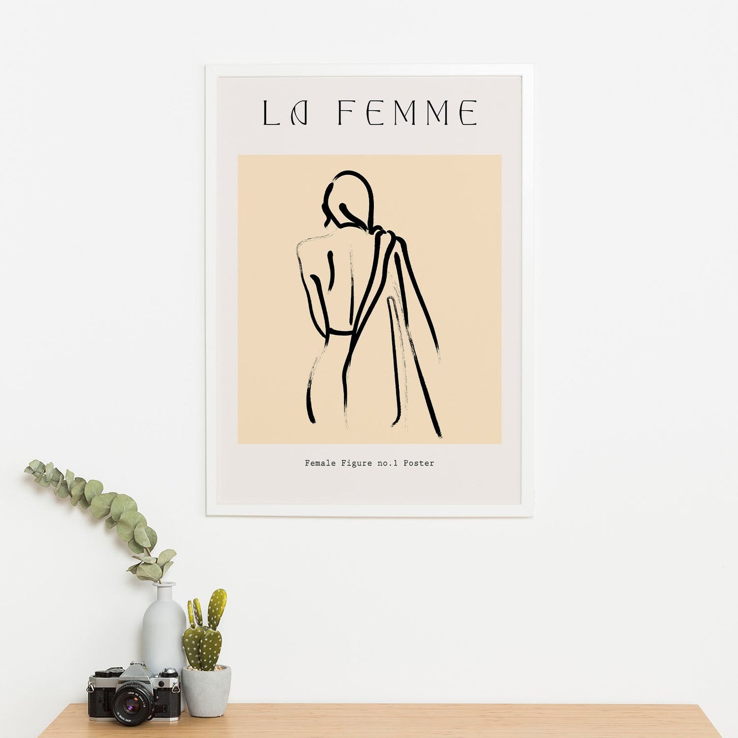 Wes Co Gallery Poster Abstract La Femme 11 x 17" Home Goods - Nordic Border or edge to edge Art Print