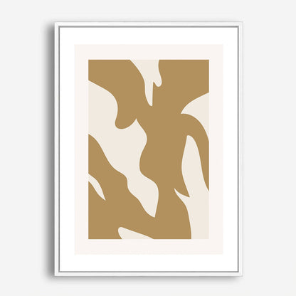 Wes Co Gallery Poster Curved Golden Strokes 5 x 7" Home Goods - Nordic Border or edge to edge Art Print