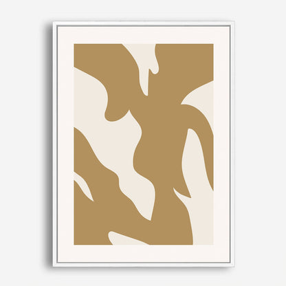 Wes Co Gallery Poster Curved Golden Strokes 8 x 10" Home Goods - Nordic Border or edge to edge Art Print