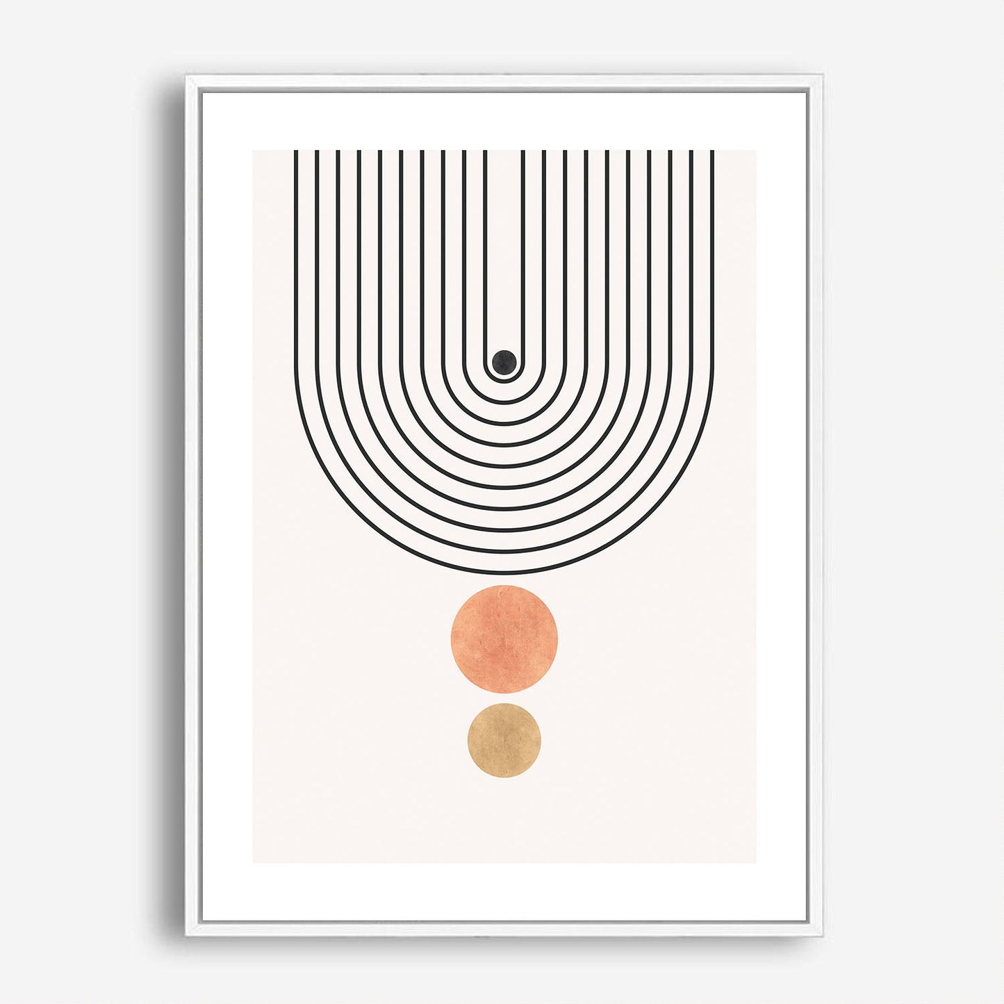 Wes Co Gallery Poster Minimalist Geometric Arch 5 x 7" Home Goods - Nordic Border or edge to edge Art Print