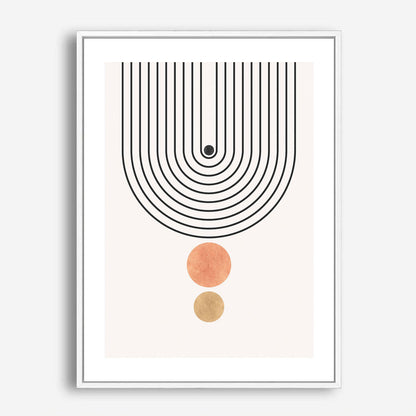 Wes Co Gallery Poster Minimalist Geometric Arch 5 x 7" Home Goods - Nordic Border or edge to edge Art Print