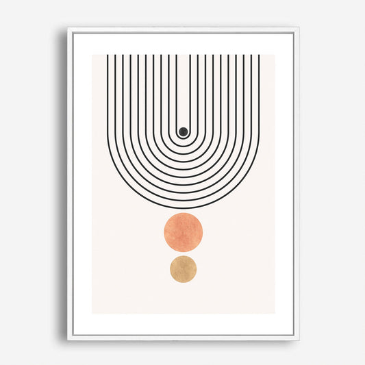 Wes Co Gallery Poster Minimalist Geometric Arch 5 x 7" Home Goods - Nordic Border or edge to edge Art Print