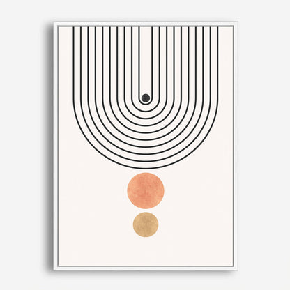 Wes Co Gallery Poster Minimalist Geometric Arch 8 x 10" Home Goods - Nordic Border or edge to edge Art Print