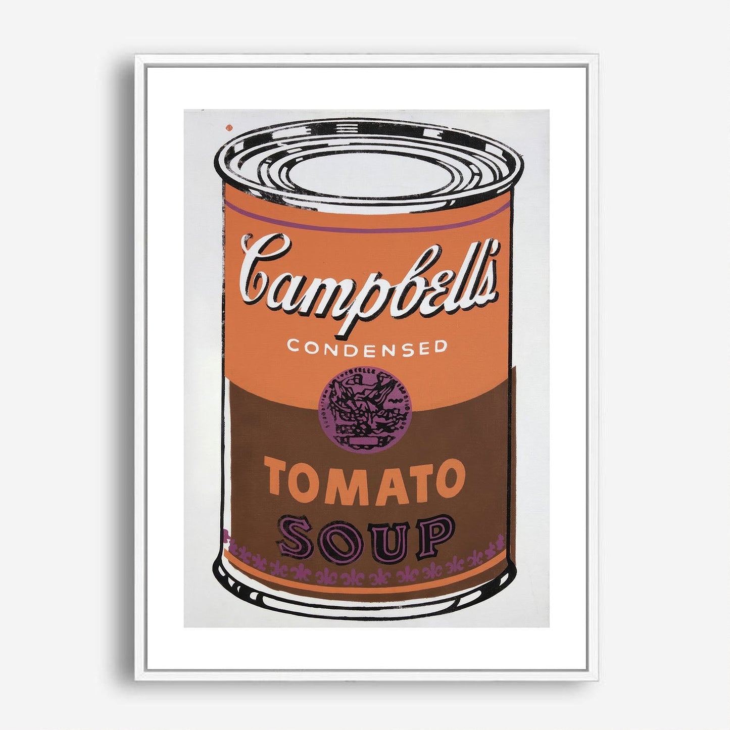 Wes Co Gallery Poster Colored Campbells Soup Can 5 x 7" Home Goods - Pop Art Border or edge to edge Art Print