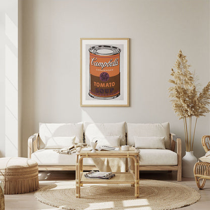 Wes Co Gallery Poster Colored Campbells Soup Can 5 x 7" Home Goods - Pop Art Border or edge to edge Art Print