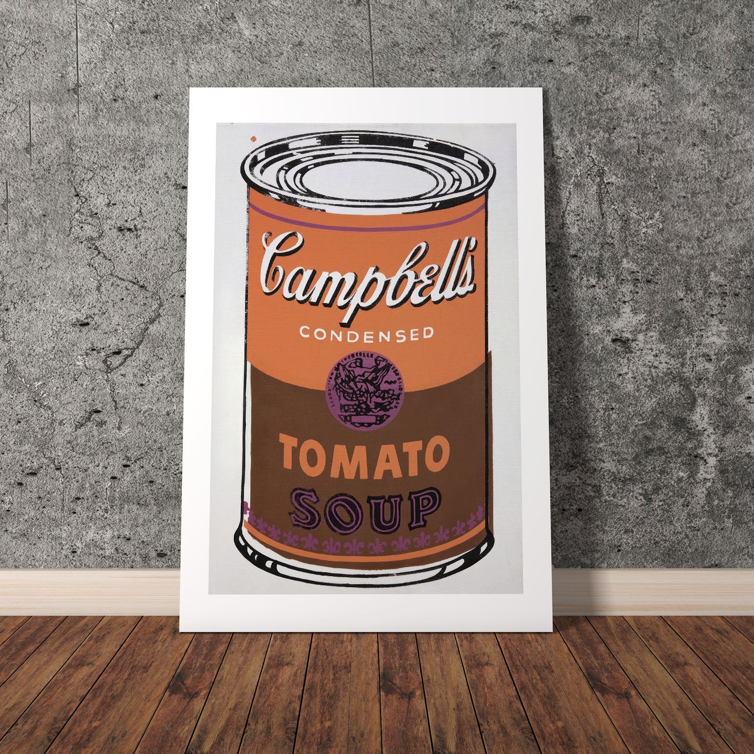 Wes Co Gallery Poster Colored Campbells Soup Can 8 x 10" Home Goods - Pop Art Border or edge to edge Art Print