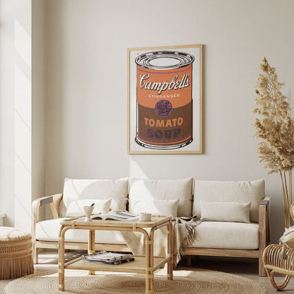 Wes Co Gallery Poster Colored Campbells Soup Can 8 x 10" Home Goods - Pop Art Border or edge to edge Art Print