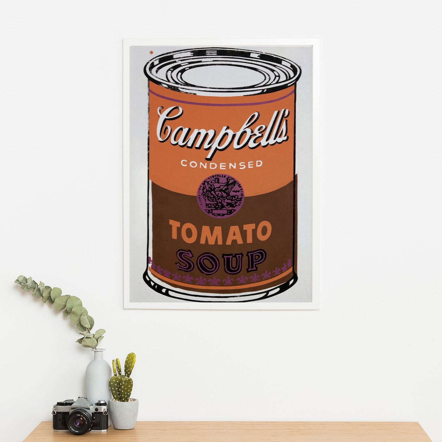 Wes Co Gallery Poster Colored Campbells Soup Can 11 x 17" Home Goods - Pop Art Border or edge to edge Art Print