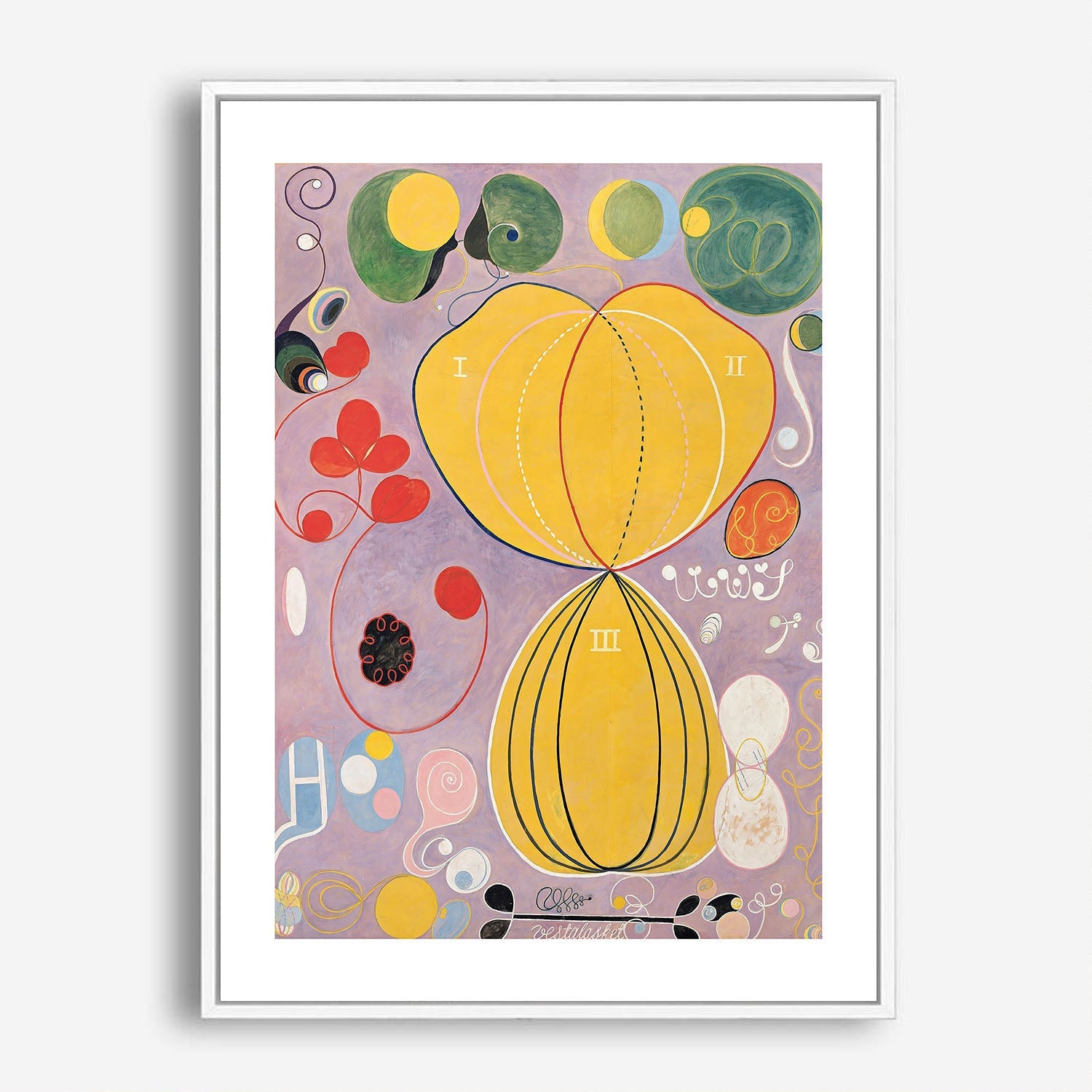 Wes Co Gallery Poster The Ten Largest by Hilma af Klint 5 x 7" Home Goods - Pop Art Border or edge to edge Art Print