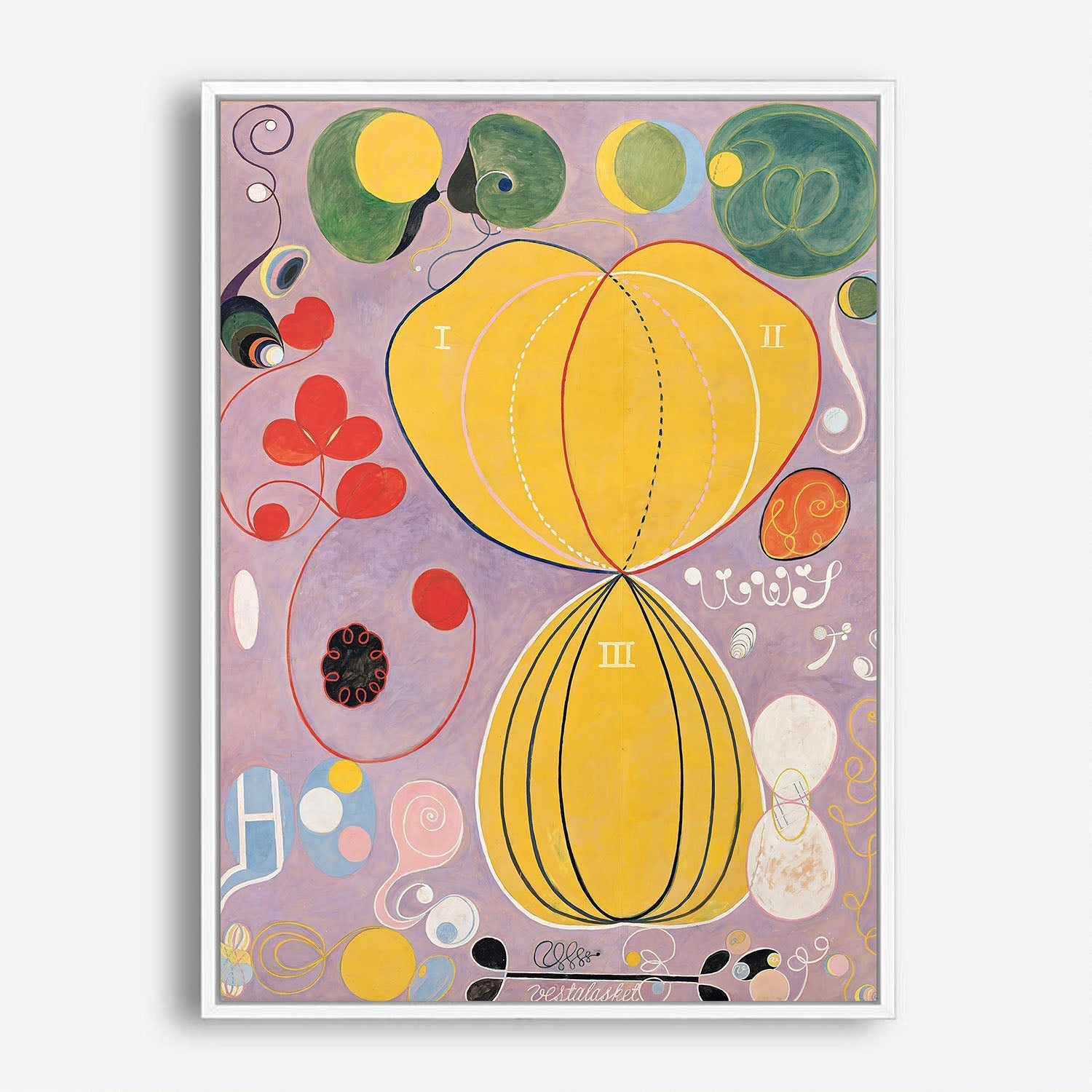 Wes Co Gallery Poster The Ten Largest by Hilma af Klint 8 x 10" Home Goods - Pop Art Border or edge to edge Art Print