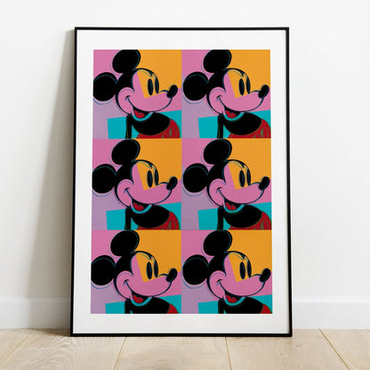 Wes Co Gallery Poster Mickey Mouse Pop 5 x 7" Home Goods - Pop Art Border or edge to edge Art Print