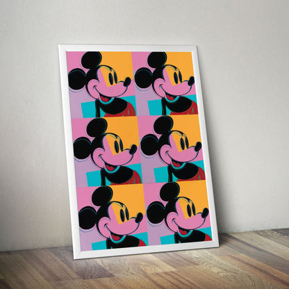 Wes Co Gallery Poster Mickey Mouse Pop 11 x 17" Home Goods - Pop Art Border or edge to edge Art Print