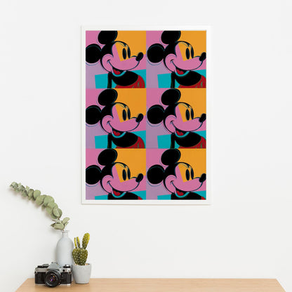 Wes Co Gallery Poster Mickey Mouse Pop 11 x 17" Home Goods - Pop Art Border or edge to edge Art Print