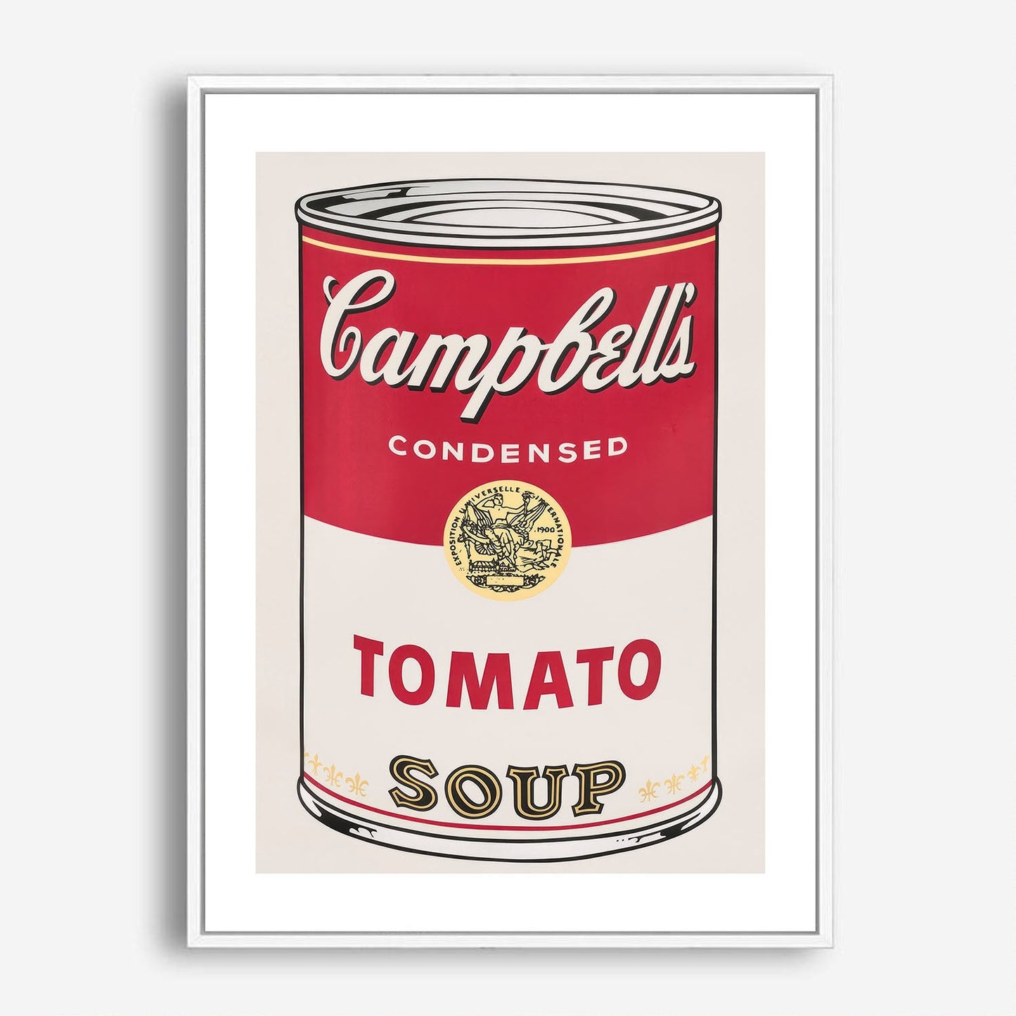 Wes Co Gallery Poster Campbells Iconic Tomato Soup 5 x 7" Home Goods - Pop Art Border or edge to edge Art Print