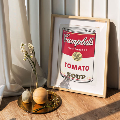 Wes Co Gallery Poster Campbells Iconic Tomato Soup 5 x 7" Home Goods - Pop Art Border or edge to edge Art Print