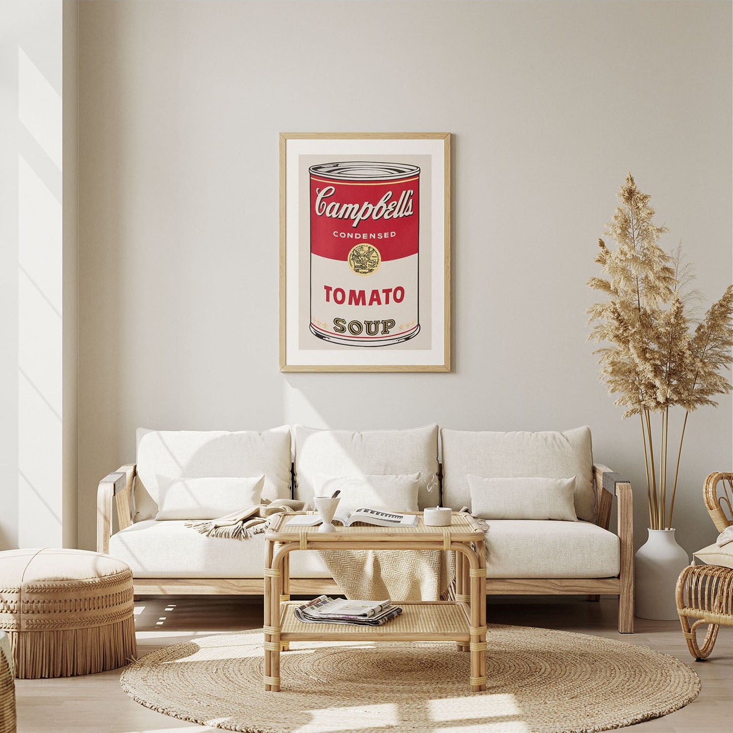 Wes Co Gallery Poster Campbells Iconic Tomato Soup 5 x 7" Home Goods - Pop Art Border or edge to edge Art Print