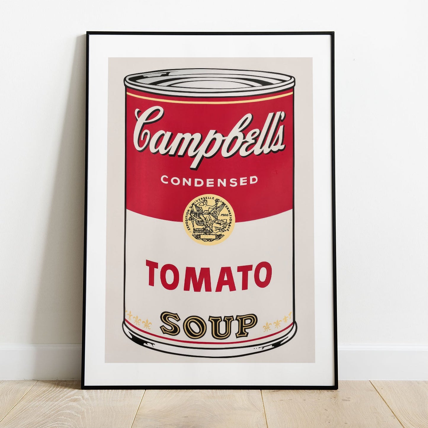 Wes Co Gallery Poster Campbells Iconic Tomato Soup 5 x 7" Home Goods - Pop Art Border or edge to edge Art Print