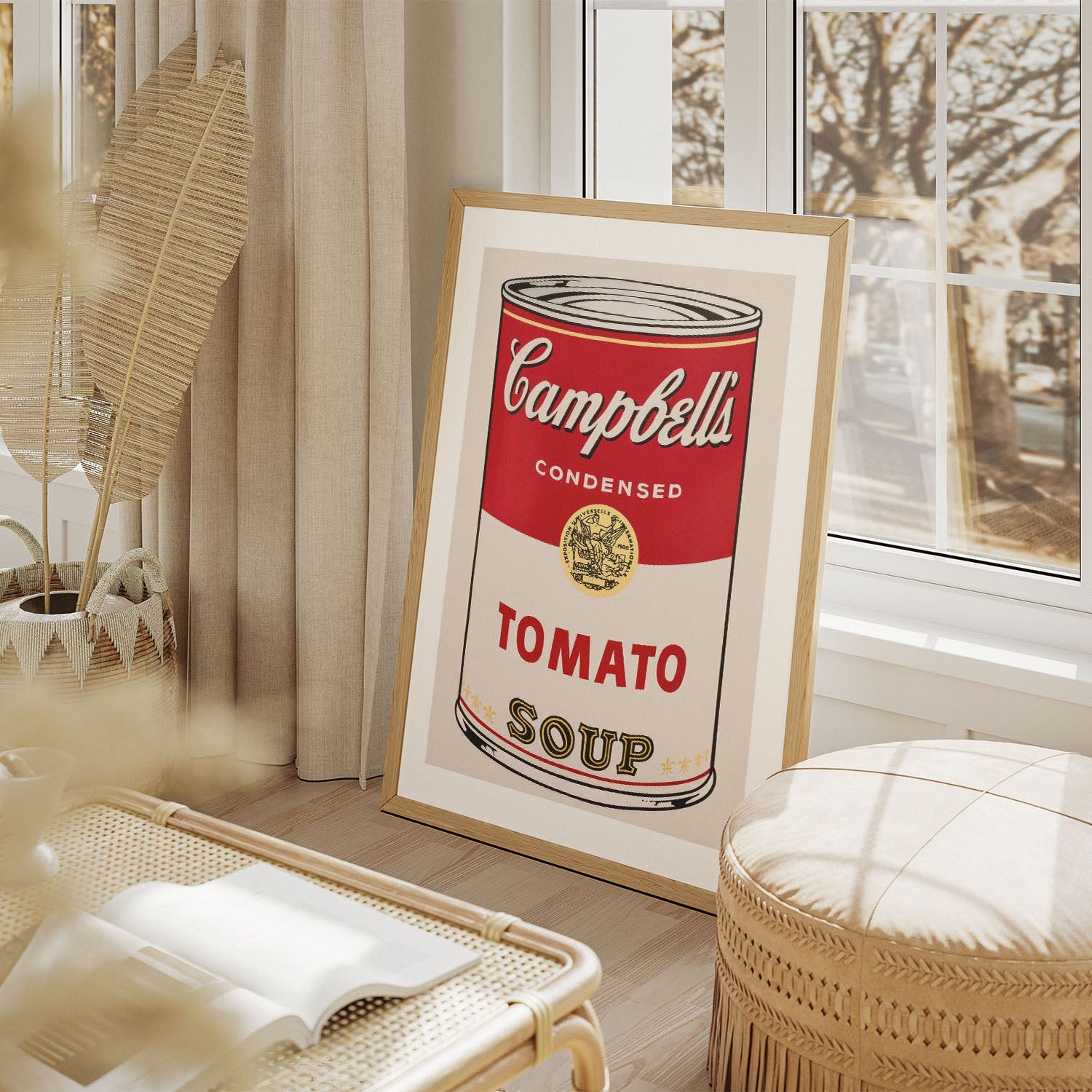 Wes Co Gallery Poster Campbells Iconic Tomato Soup 8 x 10" Home Goods - Pop Art Border or edge to edge Art Print