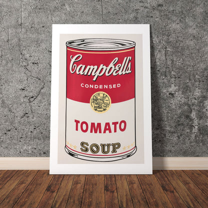 Wes Co Gallery Poster Campbells Iconic Tomato Soup 8 x 10" Home Goods - Pop Art Border or edge to edge Art Print