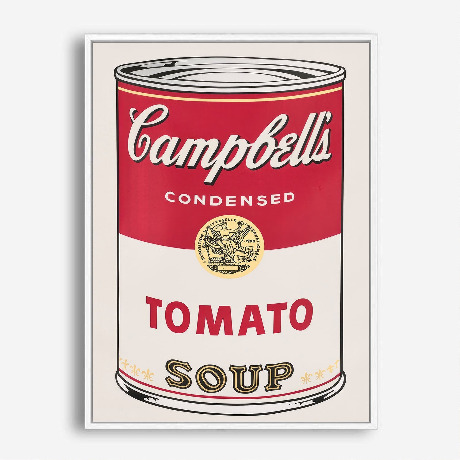 Wes Co Gallery Poster Campbells Iconic Tomato Soup 8 x 10" Home Goods - Pop Art Border or edge to edge Art Print